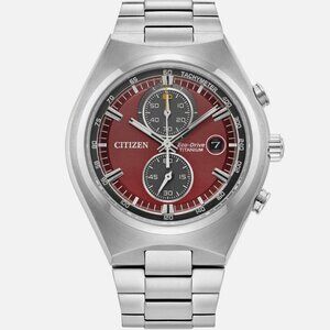 Citizen Men's Sport 43mm Casual Chronograph Eco-Drive Silver Watch